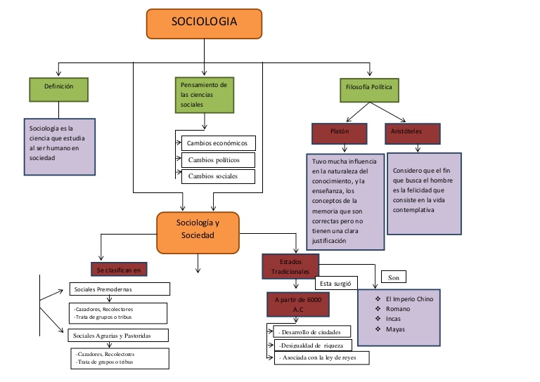 mapa conceptual de sociología nutrido